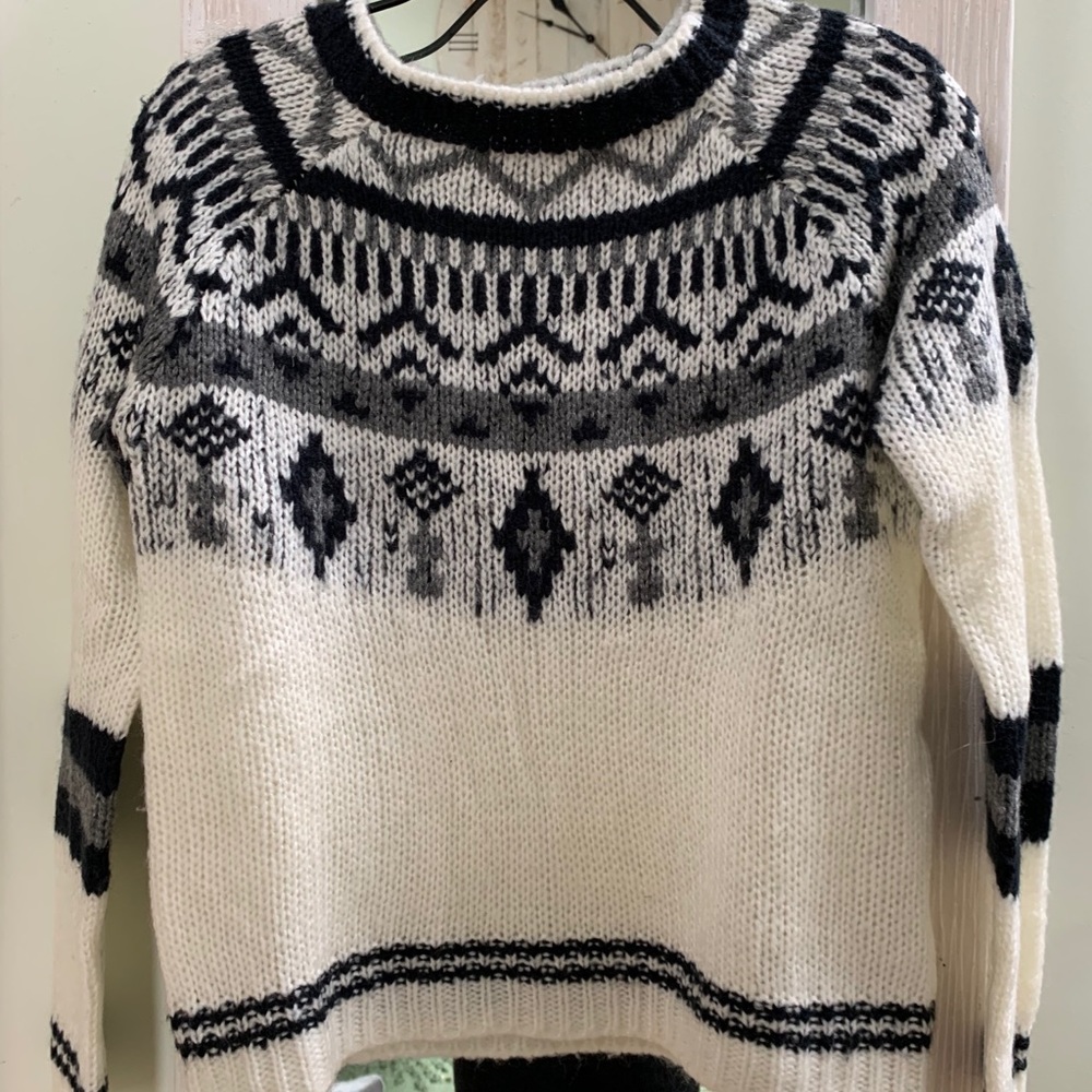 Anthropologie argyle sweater